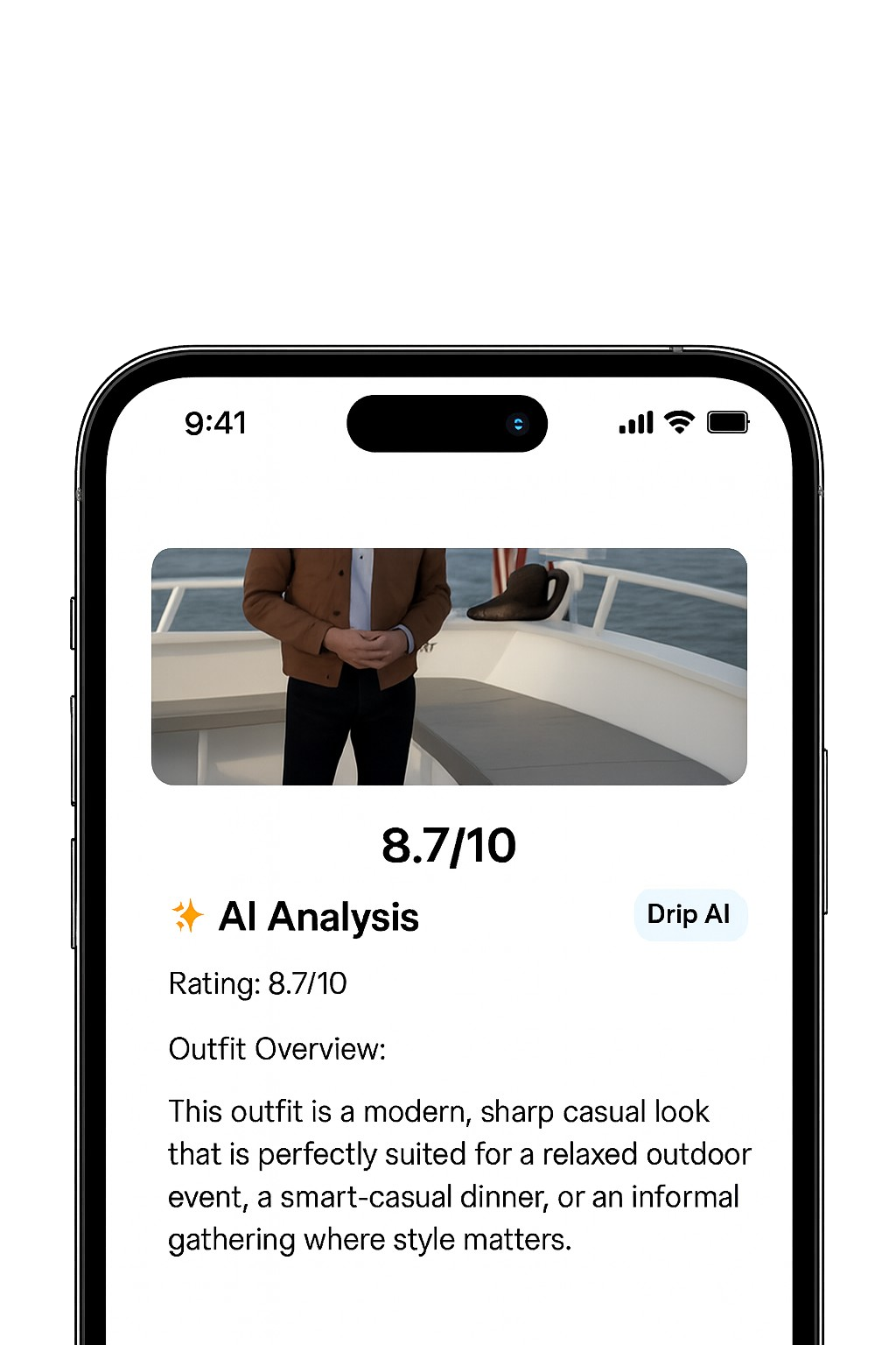 Drip AI Outfit Analysis
